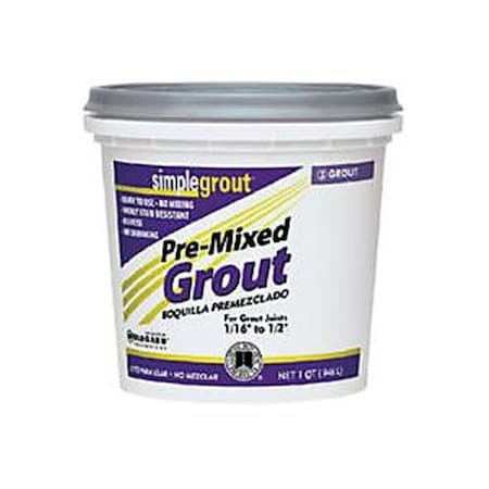 Custom Building Products Custom Building Products 1514934 PMG381QT 1 qt. Premixed Grout  Bright White- pack of 3 1514934